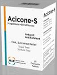 ACICONE-S 720/25MG 20 CHEWABLE TABLETS