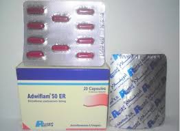 ADWIFLAM 50MG E.R. 30 CAPS
