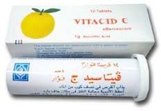 VITACID C 1GM 12 EFFERVESCENT TABLETS