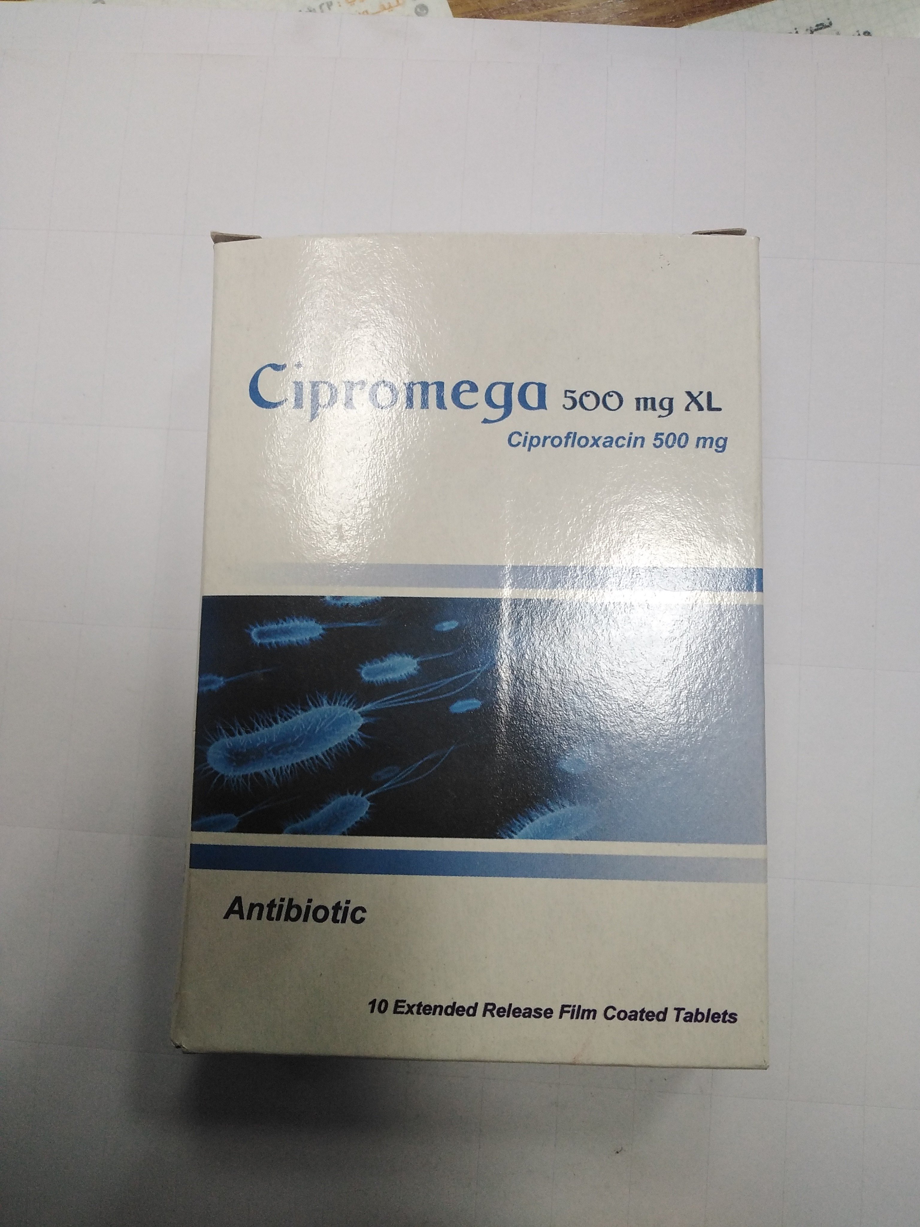 Cipromega 500 mg 10 Tablets
